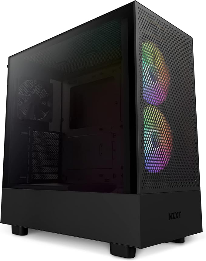 NZXT H5 Flow Edition ATX Mid Tower RGB Case Black NZXT H5 Flow Edition ATX Mid Tower RGB Case Black